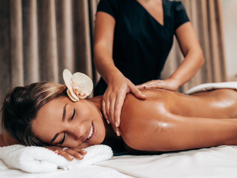 Masaje relajante para mujer